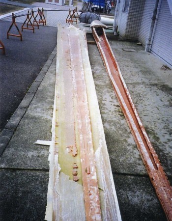 ブレード剥離状況 ブレード剥離状況